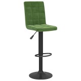 Cumpara ieftin Scaun de bar, verde inchis, catifea