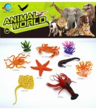 Set de Joacă Animale Marine cu Corali, 9 Piese