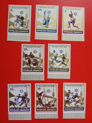 RWANDA, SPORT MUNICH - SERIE COMPLETĂ MNH foto