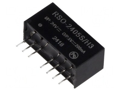 Convertor DC/DC 1W 18-36V la 5V 200mA SIP8 foto