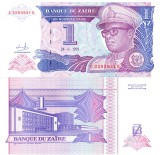 Zair 1 Nouveau Zaire 1993 P-52 UNC