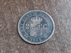 C50 - Moneda foarte veche - 2 centimos ante euro - Spania - 1904