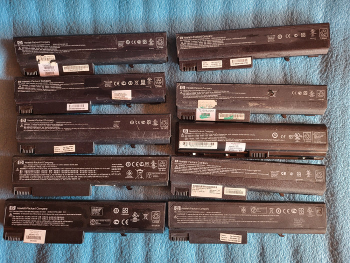 lot 10 baterii HP - diverse modele -