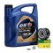 Pachet Revizie Ulei Motor Elf Evolution Full Tech FE 5W-30 5L + Filtru Ulei Mann Filter Nissan Qashqai 2 2013? W75/3 + Buson Golire Baie Ulei Fa1 518.