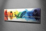 Tablou decorativ, Vega, Canvas 100 procente, lemn 100 procente, 30 x 80 cm, 265VGA1137, Multicolor