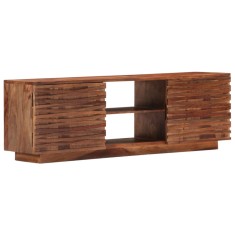 Comoda TV, 120 x 30 x 40 cm, lemn masiv de acacia