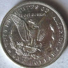 AMERICA/SUA 1 DOLLAR, DOLAR MORGAN 1886 LITERA O, AG foto