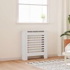 Masca Calorifer MDF vidaXL 78 cm Alb, Acoperire Decorativa Radiator cu Raft