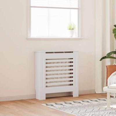 vidaXL Mască pentru calorifer, alb, 78 cm, MDF 325563 foto