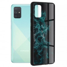 Husa Samsung Galaxy A71 Antisoc Personalizata Nebuloasa Albastra Glaze foto