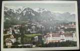 Carte postala,Sinaia, vedere generala, perioada interbelica