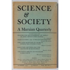SCIENCE and SOCIETY , A MARXIAN QUARTERLY , NO. 3 , SUMMER , 1939