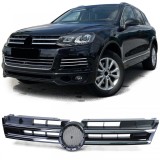 Grila radiator negru cromat potrivita pentru VW Touareg 2 7P Pre-facelift 10-14 Performance AutoTuning