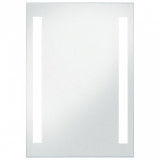 Oglindă cu LED de perete de baie, 60 x 80 cm, vidaXL