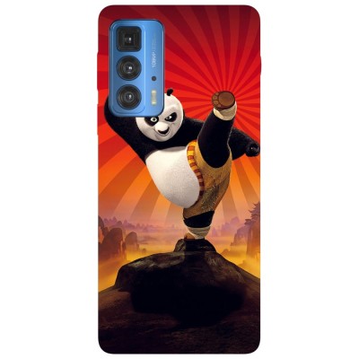 Husa compatibila cu Motorola Edge 20 Lite model Kung Fu Panda, Silicon, TPU, Viceversa foto