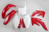 MBS Kit plastice Honda CRF250 2008, alb/rosu, culoare OEM, Cod Produs: HOKIT112999