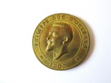 Medalie bronz Franța:Philippe duce de Orleans 1909,diametrul=31 mm