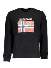 Bluza barbati, cu imprimeu cu logo, Regular fit, negru (Marime: 2XL) foto