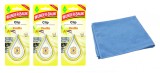 Odorizant auto&nbsp;Wunder- Baum Clip 3 Pack Vanilla si Laveta Microfibra 30x40cm, WUNDER-BAUM&reg;