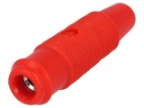 Adaptor Banană 4mm Roșu Priză