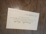 ALEXANDRU ROSETTI, CARTE DE VIZITA, CCA 1935