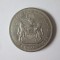 Rară! Rhodesia și Nyasaland:Half Crown 1955,regina Elizabeth II primul portret