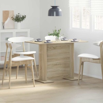 vidaXL Masă de dining Stejar sonoma 110 x 60 x 75 cm Lemn compozit foto