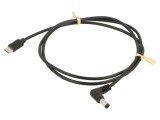 Cablu USB-C Goobay 1m cu mufă DC 5,5x2,5 unghi negru 78969