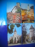 HOPCT LOT 2155 SIBIU -4 CARTI POSTALE-CIRCULATE
