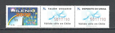 Chile.1999 Loteria la intrarea in anul 2000-streif GC.64 foto