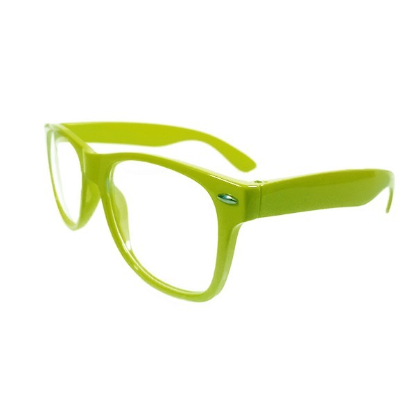 RAMA OCHELARI NERD VERDE NEON LENTILE TRANSPARENTE | arhiva Okazii.ro