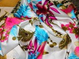 DANIELA CICARELLI, esarfa DESIGNER, noua , matase naturala plina