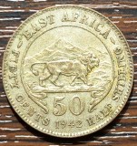 (A47) MONEDA DIN ARGINT EAST AFRICA - 50 CENTS / HALF SHILLING 1942, GEORGE VI, Europa