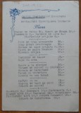 Meniu, Cercul Ziaristilor Bucuresti, Restaurant Iordache, 1932, Revelion