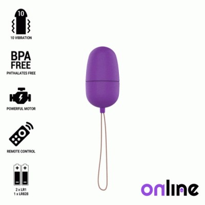 ONLINE - REMOTE CONTROLLED VIBRATING EGG PURPLE foto