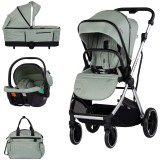 Cumpara ieftin Carucior Chipolino Aurora 3 in 1 matcha
