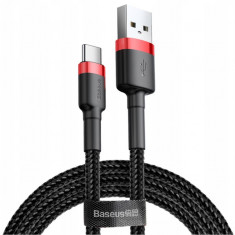 Baseus Cafule Cablu de nailon de înaltă rezistență USB / USB-C QC3.0 3A 1M cablu 1M