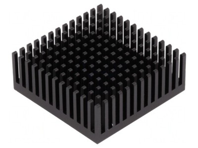 Radiator extrudat negru 43,1x43,1x16,51mm foto