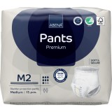 Scutece chilot pentru persoane active 80-110 cm M2 Premium Pants cu absorbtie 1900ml, 15 bucati, Abena