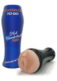 Masturbator compact cu design realist Hot Bombshell To Go, PRIVATE