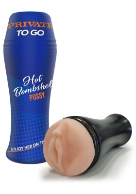 Masturbator compact cu design realist Hot Bombshell To Go foto