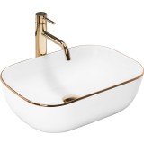 Lavoar pentru blat Rea Belinda Auriu Gold Edge