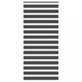 vidaXL Jaluzea tip zebra neagră lățime țesătură 110,9 cm poliester
