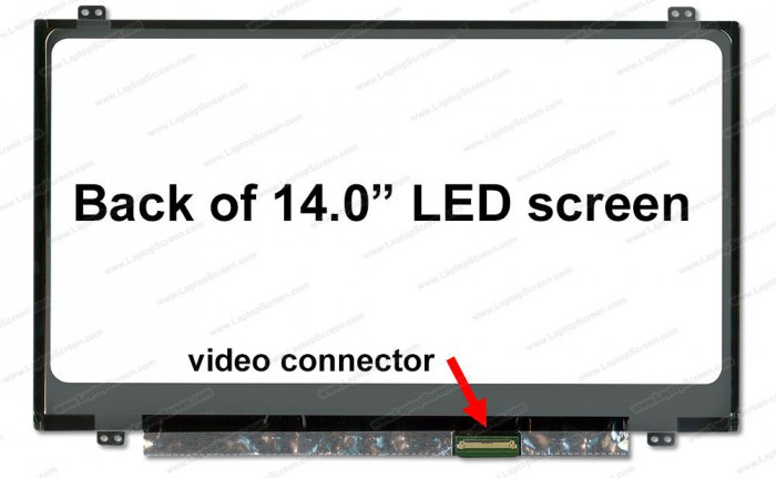 Display laptop 14 &quot; HD (1366x768) 30 pin NT140WHM-N41 V8.0