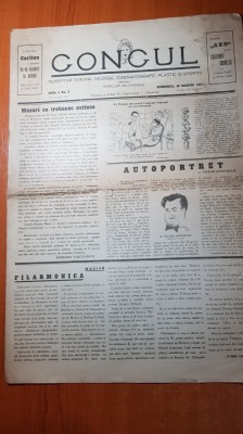ziarul conacul 28 martie 1937-anul 1 nr. 3 al ziarului-dir. romulus vulcanescu foto