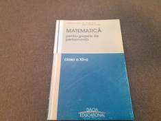VASILE POP MATEMATICA PENTRU GRUPELE DE PERFORMANTA CLASA A XII A VASILE POP
