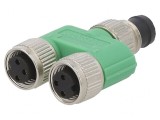 Splitter M8 IP67 1xTată la 2xMamă