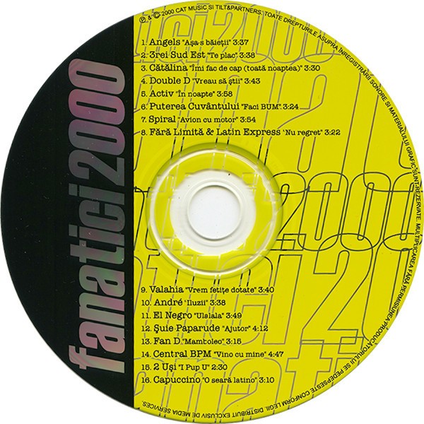 CD audio Fanatici 2000, original, fără coperți