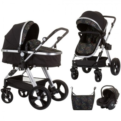 Carucior Chipolino Havana 3 in 1 obsidian leaves foto