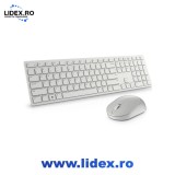 Kit tastatura + mouse wireless Dell KM5221W, US International layout,alb